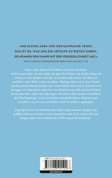 Zitat über Archive und Vergesslichkeit. Text beschreibt Fluchtgeschichte von Edvard und Rahel 1939 und ihre Hoffnung.