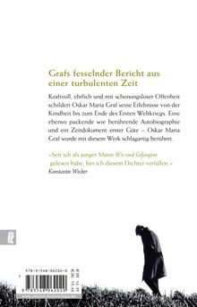 Oskar Maria Graf: Wir sind Gefangene, Buch