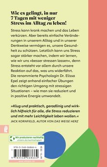 Elissa Epel: Das 7-Tage-Rezept für weniger Stress, Buch