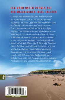 Ein Mord unter Promis auf der malerischen Insel Falster. ISBN 978-3-548-07328-6. Küstenszene mit blauem Himmel.