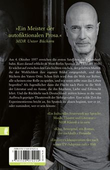 Zitate und Inhaltsbeschreibung eines Buches mit einem Porträt eines älteren Mannes im Vordergrund.