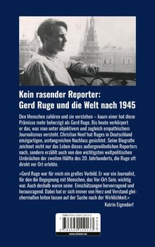 Kein rasender Reporter: Gerd Ruge und die Welt nach 1945. Foto: Mann seitlich, im Hintergrund alte Gebäude.
