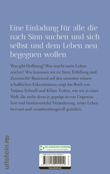 Tatjana Schnell: Sinn finden, Buch