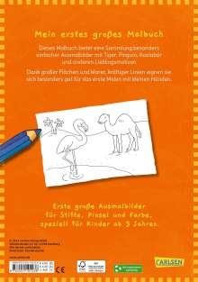 Ausmalbilder für Kita-Kinder: Mein erstes großes Malbuch: Wilde Tiere : Malen ab 3 Jahren, Buch