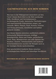 „Gaumengenuss aus dem Norden“ steht oben. Der Text beschreibt eine kulinarische Reise in die Welt der Wikingerzeit.