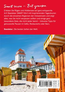 "Smart reisen – Zeit genießen. Erleben Sie Rügen und Hiddensee auf entspannte Art! Im Vordergrund: Strandkörbe vor Villen."