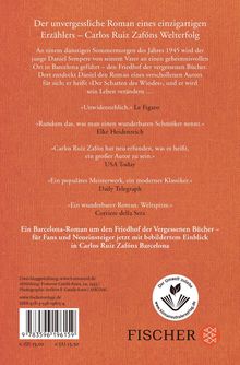 Carlos Ruiz Zafón: Der Schatten des Windes, Buch