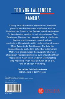 Das Buch "Tod vor laufender Kamera" handelt von Ermittlungen eines Mordes bei einem Filmset in Südfrankreich.
