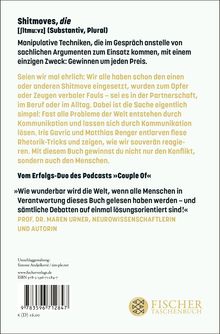 "Shitmoves, die" erklärt manipulative Techniken. Erklärung von Kommunikationsproblemen. Zitat von Maren Urner. Fischer Logo.