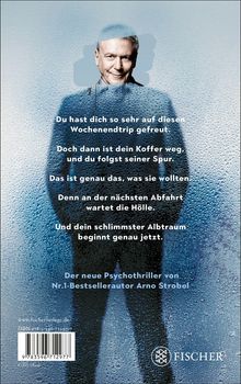 Ein Mann lächelt, während ein Text von Spannung, Verlust und drohenden Gefahren spricht. FISCHER Logo unten rechts.