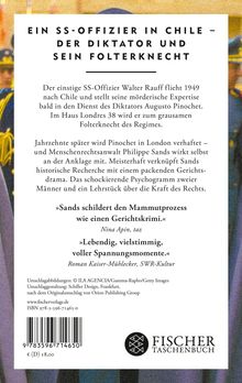 Text: "Ein SS-Offizier in Chile – Der Diktator und sein Folterknecht". Unten Logo von Fischer Taschenbuch.