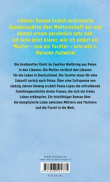 Zitat von Mareike Fallwickl über einen Roman zu Mutterschaft. Text zur Flucht dreier Frauen über Generationen.