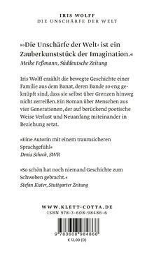 Iris Wolff: Die Unschärfe der Welt, Buch