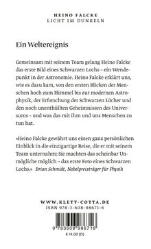 Heino Falcke: Licht im Dunkeln, Buch