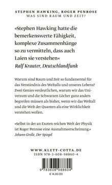 Stephen Hawking: Was sind Raum und Zeit?, Buch