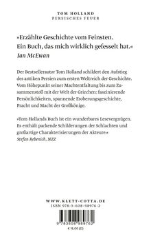 Textzitat von Ian McEwan lobt ein Buch. Beschreibung über Aufstieg Persiens, faszinierende Persönlichkeiten und Eroberungen. ISBN unten.