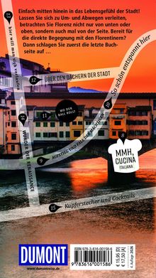 Texte: Einfach mitten hinein in das Lebensgefühl der Stadt! MMH, CUCINA ITALIANA. Hintergrund: Fluss und Brücke bei Sonnenuntergang.