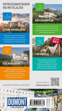 "ENTDECKUNGSTOUREN INS MITTELALTER. Festung Hohensalzburg, Burg Hohenwerfen, Burg Mauterndorf, Fort Kniepass. DUMONT."