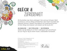 Glück &amp; Zufriedenheit. Ausmalen - Aufstellen - Entspannen, Buch