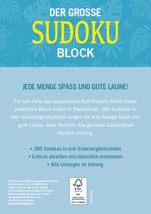 Der große Sudoku-Block Band 8, Buch