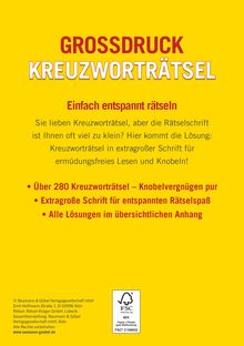 Großdruck Kreuzworträtsel - Band 5, Buch