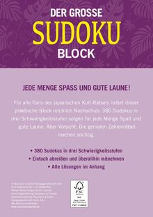 Der große Sudoku-Block Band 9, Buch