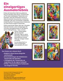 Ein einzigartiges Ausmalerlebnis; 32 Tierporträts von Dean Russo; farbenfrohe Illustrationen von Tieren, Tipps zur Technik.