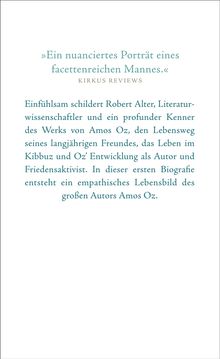 Robert Alter: Amos Oz, Buch