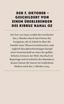 Amir Tibon: Die Tore von Gaza, Buch