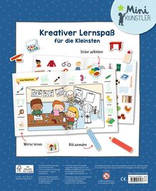 Mein erstes Sticker-Malbuch: Kindergarten, Buch