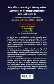 Text: Ankündigung eines Buches über mentale Fähigkeiten mit neuen Kapiteln zu KI, Gehirntypen und Gehirnnahrung.