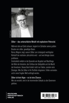 "Silber – das unterschätzte Metall mit explosivem Potenzial." Bild eines Mannes mit Brille. Verlag und Barcode unten.