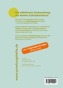 "Die effektivste Vorbereitung auf deinen Schulabschluss!" Text erklärt Prüfungen und Musterlösungen. Webseite: www.pruefungshefte.de