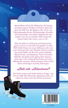 Anson Price will an die Weltspitze. Liebe oder Lebenstraum? Eiskunstläufer. Schwarze Schlittschuhe Illustration.