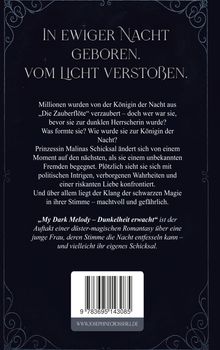 "In ewiger Nacht geboren. Vom Licht verstoßen." Ein geheimnisvoller Text über eine düster-magische Geschichte.