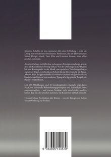Grauer Hintergrund, mehrere Absätze Text unten: Kreatives Schaffen, Kreative Rahmen, Strukturen in Kunstformen. Strichcode unten.
