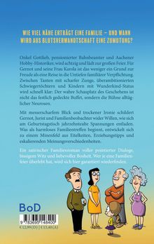 "Wie viel Nähe erträgt eine Familie - und wann wird aus Blutsverwandtschaft eine Zumutung?" Cartoonfiguren darunter.