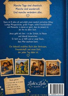 "Manche Tage sind chaotisch. Manche wundervoll. Manche verändern alles." Darunter vier Bilder von einem Jungen und Jesus.