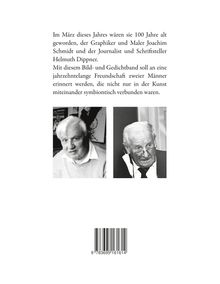 Text erinnert an Joachim Schmidt und Helmut Dippner, die 100 Jahre alt geworden wären. Darunter zwei Schwarz-Weiß-Fotos.