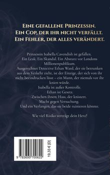 Ein Text über eine gefallene Prinzessin und einen unbeeindruckten Cop, geprägt von Skandal, Macht und Versuchung. Preisschild: 19,33 €.