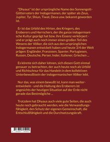 Text über "Dhyaus", den Sonnengott der Indogermanen, seine kulturelle Bedeutung und positiven Eigenschaften.