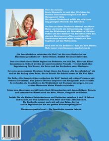 Texte über Buchserie "Die Seepferdchen entdecken die Welt" und die Autorin Beate Hämmerle. Foto einer Frau mit Modellsegelboot.