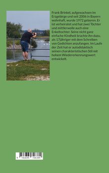 Text über Frank Brinkel, seine Herkunft, Familie und Entwicklung als Schriftsteller. Foto: Mann fotografiert am Wasser.