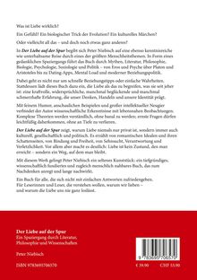 Ein Buchcover mit Text über Liebe: kulturell, biologisch, politisch. Titel: "Der Liebe auf der Spur" von Peter Niebisch. Preis: €39,90.