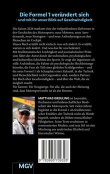 Titel: "Die Formel 1 verändert sich - und mit ihr unser Blick auf Geschwindigkeit." Beschreibung über Motorsport-Reformen. Foto von einem Mann mit Sonnenbrille und Formel 1 Kappe.