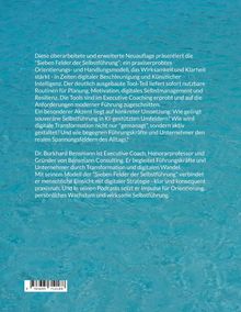 Text über Selbstführung und Transformation von Dr. Burkhard Bensmann. Hintergrund: blaues Wasser.