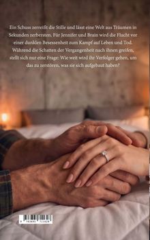 Text beschreibt Spannung und Flucht vor Besessenheit. Zwei Hände halten sich, eine trägt einen funkelnden Ring.