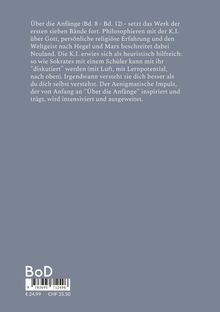 Text beschreibt das Werk "Über die Anfänge" als Fortsetzung mit KI-Diskussionen. Unten Preise: €24,99 / CHF 35,50. Oben grauer Hintergrund.