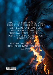 Sayo wird in Asien und Australien gejagt. Was hat das mit ihren neuen Kräften zu tun? Gesichtshälfte mit Rissen und Feuer.