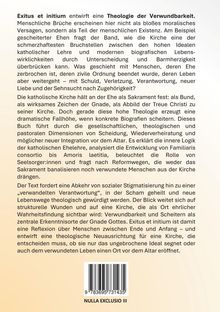 Ein Text beschreibt eine Theologie der Verwundbarkeit, Ehesakramente, soziale Stigmatisierung und kirchliche Reformen. Unten steht: "NULLA EXCLUSIO III". Darunter ein Barcode.